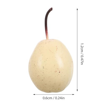 UPKOCH Artificial Pears Faux Fruits Plastic Realistic Pear Decorations 1pcs Food Display Props for Home Kitchen Restaurant Table Ornament