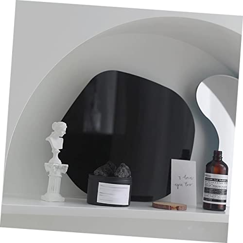 IMIKEYA Photography Background Tray for Aromatherapy Products Black Photo Prop Reflective Display Sturdy Easy to Clean