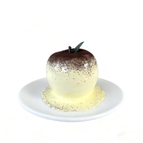 Artificial Display Cake, Realistic Faux Food Model with Chocolate Sprinkles, White Base Decorative Birthday Cake Replica for Bakery Shop Display, Party Props (Brown) - color: Brown