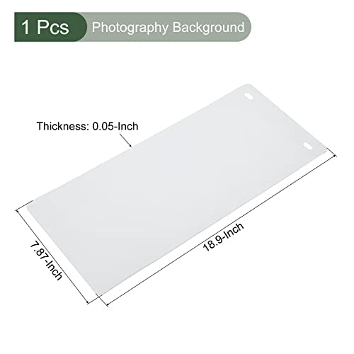 YOKIVE EVA Backdrop, Non-Reflective Photo Background | for Light Box Small Products Photography Studio (White, 19x8) - color: White, size: 19x8"