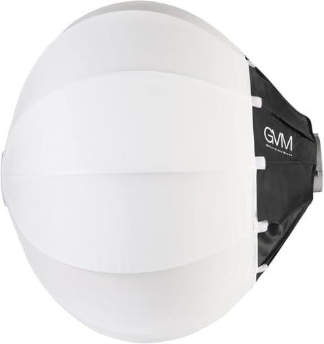 GVM Lantern Softbox Soft Light Modifier, 26inch, Quick-Setup Quick-Folding GVM Light Upgraded for GVM SD80D P80S SD300D SD200D SD200S ST200R ST100R PR150D PR150R and Other Bowens Mount Light - size: 65cm-softbox