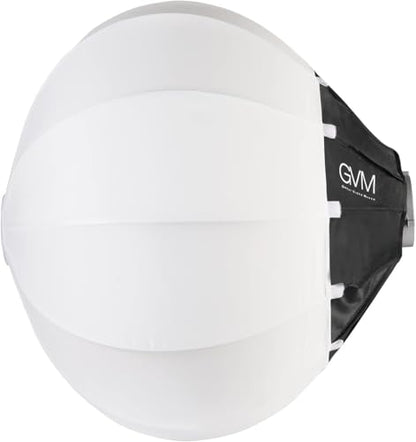 GVM Lantern Softbox Soft Light Modifier, 26inch, Quick-Setup Quick-Folding GVM Light Upgraded for GVM SD80D P80S SD300D SD200D SD200S ST200R ST100R PR150D PR150R and Other Bowens Mount Light - size: 65cm-softbox