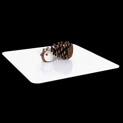 KINJOEK 4 Pack 12 x 12 Inch Acrylic White Black Product Photography Backdrops, 30x30cm Reflective Display Table Top Riser Product Photography Background, Background Board Sheets for Product Shooting - color: White-Black, size: 4PCS 12x12"