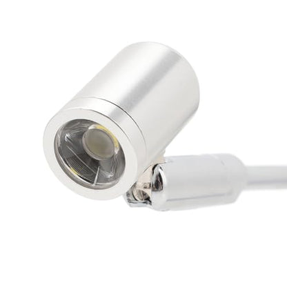 ciciglow Mini LED Spotlight, LED Jewelry Showcase Spotlight USB 5V Cabinet Lamp Adjustable Indoor Picture Lights Art Lights (White Light)