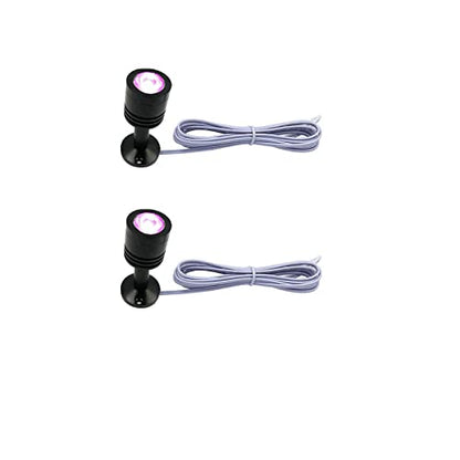 Taysing LED Mini Spotlight Indoor Picture Lights Artwork Lighting Art Lights Without Power Supply 2 Pack (Purple) - size: Purple