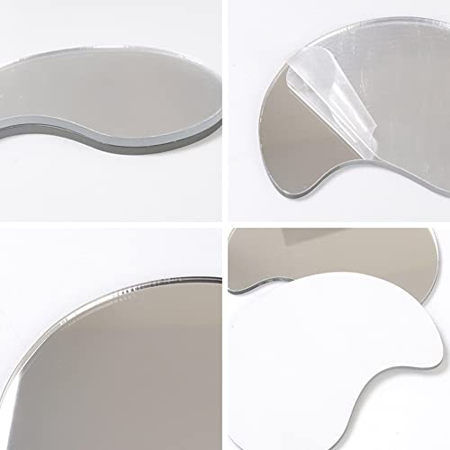 mollensiuer 3 Pieces Geometric Shape Acrylic Photo Props Mirror Products Photography Background Decorations Pose Product Props