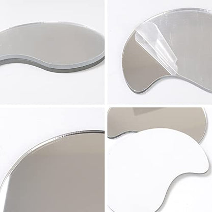 mollensiuer 3 Pieces Geometric Shape Acrylic Photo Props Mirror Products Photography Background Decorations Pose Product Props