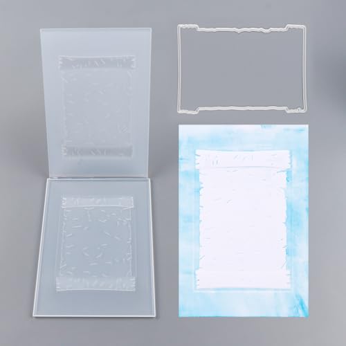 BAOFALI 3D Embossing Folder and Metal Die Set for Card Making,Book Shape Background Plastic Textures Fades Embossing for Paper Crafting Handmade Crafts Graduation Season Scrapbook Card Decorati - color: Book Shape