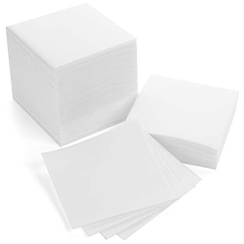 AMERICAN HOMESTEAD White Cocktail Napkins - Premium 4.75"x4.75" Disposable Linen-Like Beverage Napkins - Bulk Square Party Bar Serviettes for Weddings, Parties, Events, and Everyday Use - 600 Count - color: White, size: 4.75 x 4.75/600 Count