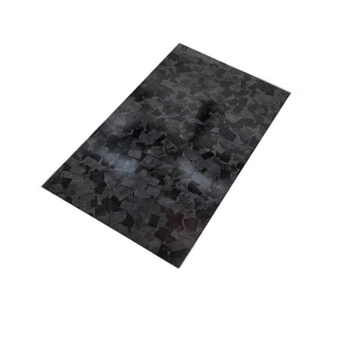 1pc 200x250mm Marble Texture Carbon Fiber Sheet, Glossy Forged Carbon Fiber Plate CFK Board(2.5x200x250mm)