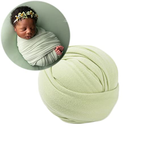 Zeroest Newborn Photography Outfits Props Stretch Wraps for Baby Boys & Girls - Light Green - color: Light Green