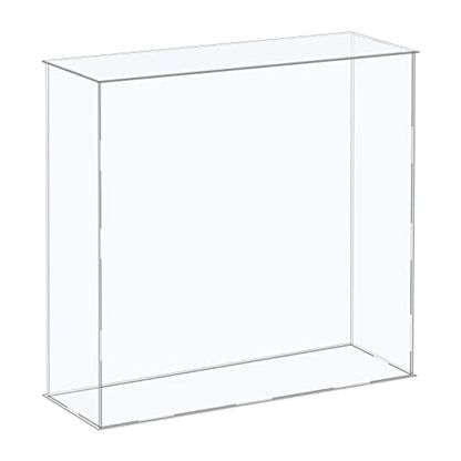 MECCANIXITY Acrylic Display Case Plastic Box Cube Storage Box Clear Assemble Showcase 16.1x4.3x14.1 Inch for Collectibles - size: 16.1x4.3x14.1 Inch