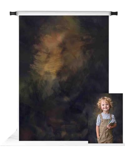 Kate 6.5x10ft Retro Photography Backdrop Brushed Painted Abstract Background Studio Backdrops - color: Brown, size: 6.5x10ft