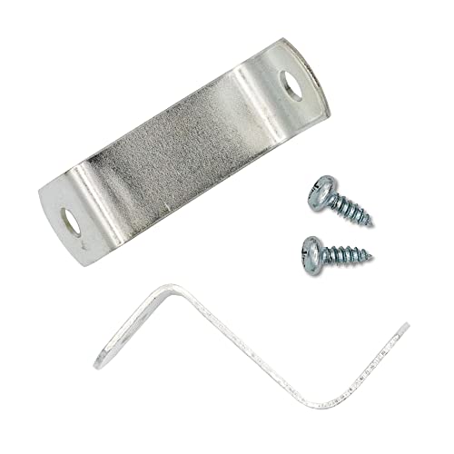 1-1/4" Depth Flat Offset Mounting Canvas Clips for Picture Framing Pack of 10 Plus #6 X 3/8" Pan-Head Screws Included - color: 10, size: 1-1/4 Inch