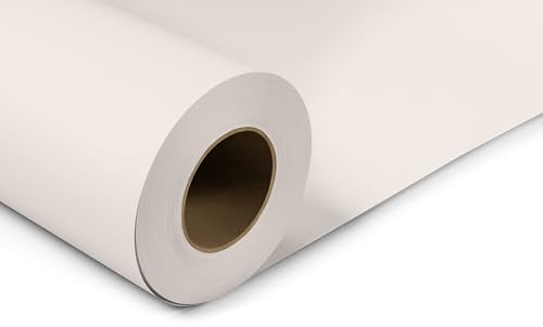 Denny Mfg - Seamless Paper Backdrop for Photoshoot with Free Gaffer Tape – Off White Photography Paper Roll Background with Matte Finish for Studio, Video & Content Creation – (53 in x 36 ft) - color: Cream, size: 53 in x 36 ft