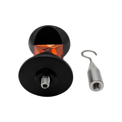 Mini 360 Degree Prism 1/4 Thread Compatible for Leica Total Station GRZ101S Type with Hook