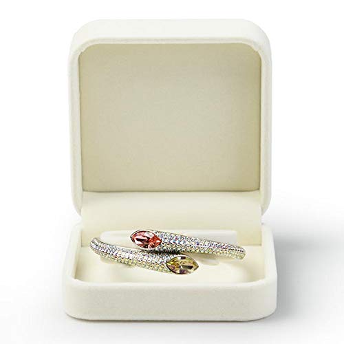 Oirlv Velvet Bracelet Gift Boxes White Bangle Display Jewelry Box - style: Bracelet/Bangle Box