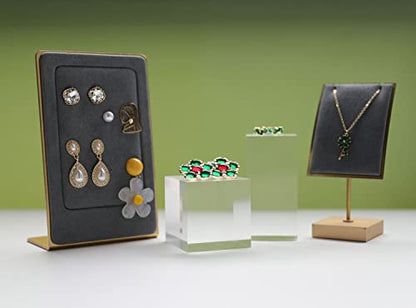 small clear display riser, Acrylic block for jewelry selling, transparent earring ring display riser for Closet Show【1.97 L x1.97 W x1.97 H inch】 - size: 1.97 L x1.97 W x1.97 H inch