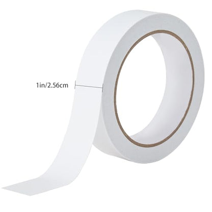 1" 2 Rolls Double Sided Adhesive Sticky Tape for Arts, DIY, Card Making, Crafts, Photography, Scrapbooking, Gift Wrapping, Office School Stationery Supplies, Home Supplies (Width: 25mm) - size: 1 in