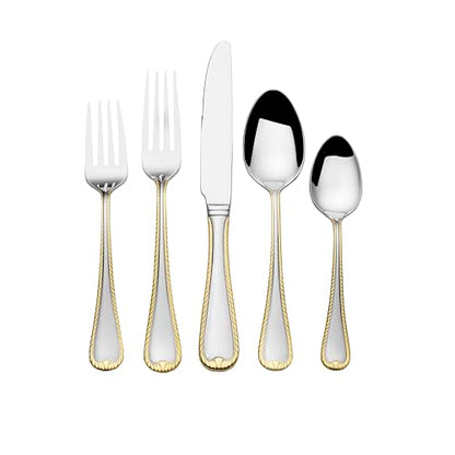 Mikasa Cameo Gold 65 Piece Flatware Set, Service for 12 - size: 65 Piece Set, style: Formal