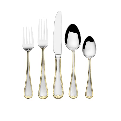 Mikasa Cameo Gold 65 Piece Flatware Set, Service for 12 - size: 65 Piece Set, style: Formal
