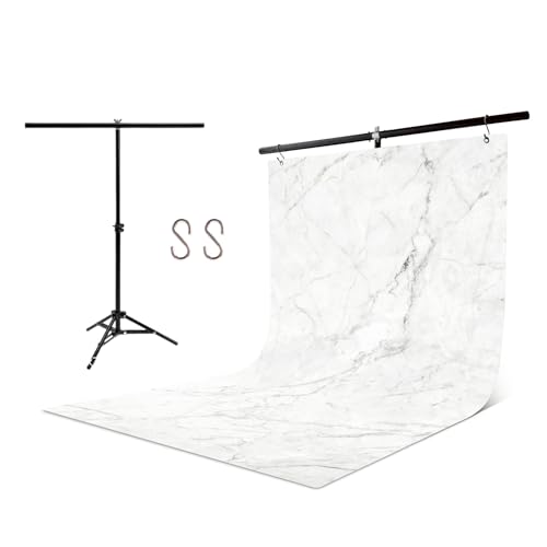 Pino Studio Photography Background Sheet - Marble(with Stand) - color: Marble(with Stand)