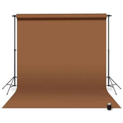 Denny Manufacturing - Seamless Paper Backdrop for Photography, Brown Seamless Paper Roll - Espresso Brown (53 in x 36 ft) Includes Free Roll Black Gaffer Tape (2 in x 13 ft) - color: Espresso Brown, size: 53 in x 36 ft