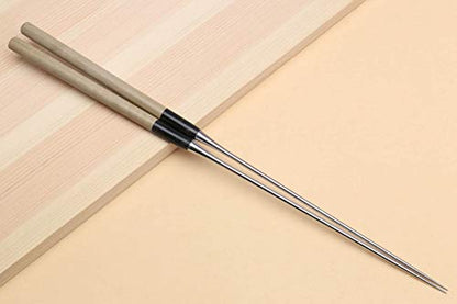 Yoshihiro Moribashi Chopsticks Japanese Sushi Chef's Traditional Garnishing Plating Tweezers Magnolia Handle (6.5 IN) - size: 6.5 IN