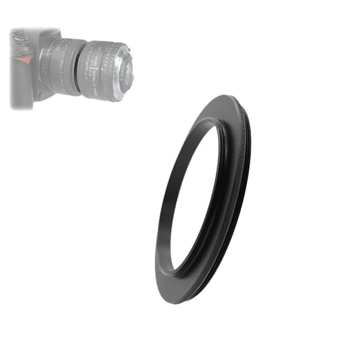Aluminum Male to Male Lens Adapter Ring for Macro Photography 49-49mm, 49-52mm, 49-55mm, 49-58mm, 49-62mm, 49-67mm, 49-77mm, 49-82mm (49-62mm) - size: 49-62mm