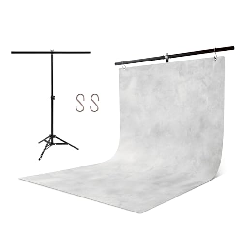 Pino Studio Photography Background Sheet - Gray Mortar(with Stand) - color: Gray Mortar(with Stand)