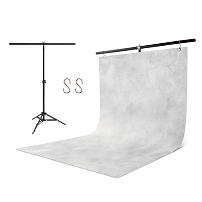 Pino Studio Photography Background Sheet - Gray Mortar(with Stand) - color: Gray Mortar(with Stand)