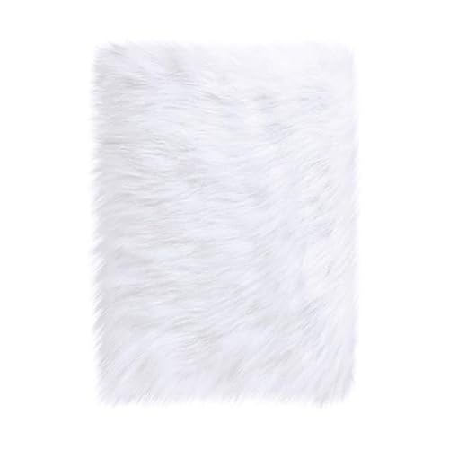 Rectangle 10 x 15 Inches Small Product Photo Background & Luxury Photo Props，Area Rugs Fluffy Carpet Mini Small Size，Great for Nail Art, Home Decor，Tabletop Photography, Jewelry (White) - color: White