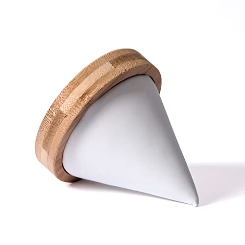 Pangkeep Bamboo Cone Bracelet Display Stand for Show Selling (White) - color: White
