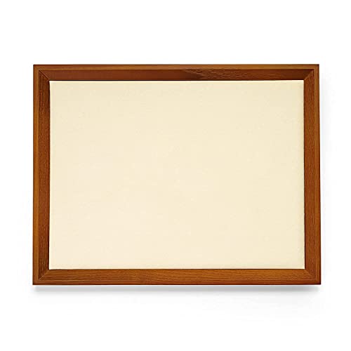 Oirlv Solid Wood Flat Jewelry Tray, Rectangle Jewelry Display Tray, Drawer Dresser or Nightstand Organizer, Microfiber Valet Plate, Catchall Plate(Creamy-White, Large) - color: Creamy-white, size: 11.8" x 9.1" x 0.7"