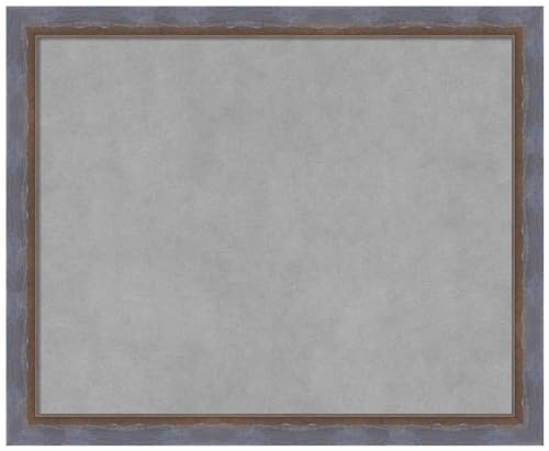 Amanti Art Blue Framed Magnetic Board 18x22 Small Vision Board for use with Magnets, 100% Metal Sheet to Display Items as Office Decor or for Home Organization in mudroom, Kitchen or Kids Room - color: Two Tone Blue Copper, size: 22"W x 18"H