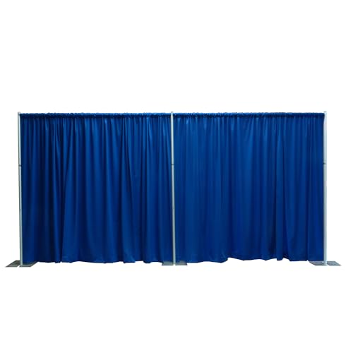 OnlineEEI Pipe & Drapes Portable Stand Kit, 8FT x 20FT Photo Backdrop Set with Portable Stand, Photography Background for Weddings, Birthday Parties, Business Events (Royal) - color: Royal