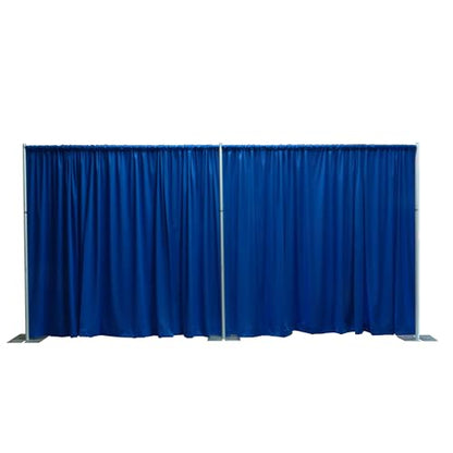 OnlineEEI Pipe & Drapes Portable Stand Kit, 8FT x 20FT Photo Backdrop Set with Portable Stand, Photography Background for Weddings, Birthday Parties, Business Events (Royal) - color: Royal