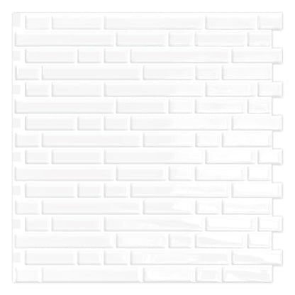 Yipscazo 10 Sheets Peel and Stick Backsplash for Kitchen,12''x12'' Waterproof Stick on Backsplash Smart Tiles for Bathroom,Removable Self Adhesive Wall Tiles (White Washed) - color: White Washed