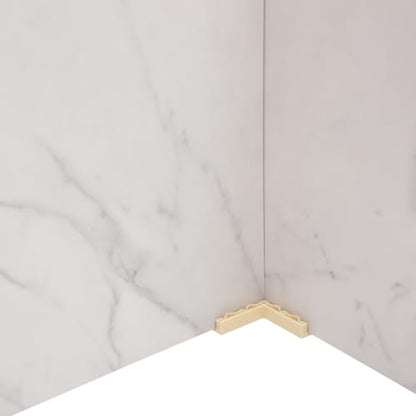 DOITOOL 2pcs 40x40cm Mini PVC White Marble Photography Backdrops for Product and Food Photography, Reusable Photo Background Boards for Cosmetics and Baking Flat Lay