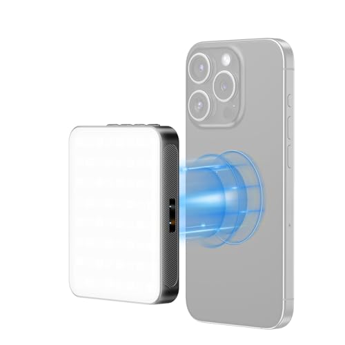 Magnetic Phone Selfie Light, 128 LED Fill Light Compatible with Magsafe iPhone, iPad, Laptop, Camera Video Light 2000mAh Recording Travel Photography