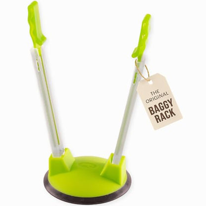 Original Jokari Adjustable Baggy Rack Stand 1 Pack. Prop Plastic Ziploc Freezer Storage Bags Open Hands-Free To Pour Leftovers, Snacks and Meal Prep Ingredients With No Food Spills or Kitchen Mess. - size: Single Unit