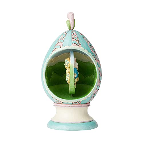 Jim Shore Strolling Through Spring Easter Egg with Rotating Scene 6003625 New