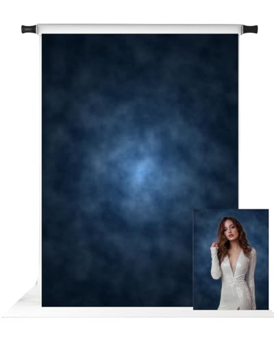 Kate 6.5x10ft Dark Blue Abstract Photography Backdrop Abstract Textures Background Old Master Blue Photo Backdrops - color: Dark Blue, size: 6.5x10ft