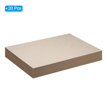 PATIKIL 12x8x0.08" Chipboard Sheets, 20Pcs 80PT Thick Book Board Binders Board Sturdy Bookbinding Supplies for Book Binding Cover, Gray - color: Gray, size: 12x8x0.08"
