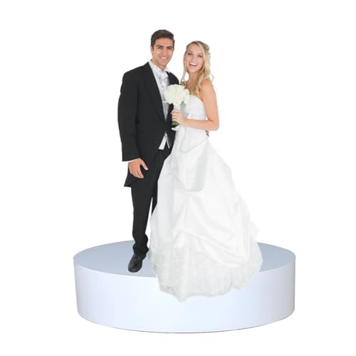 Bridal Shop Pedestal Stands - Round Clothing Display Risers, Large Cylinder Base for Mannequin & Photography Props, Perfect for Showcasing Dresses & Accessories - size: 80x30cm/31.5x11.8in