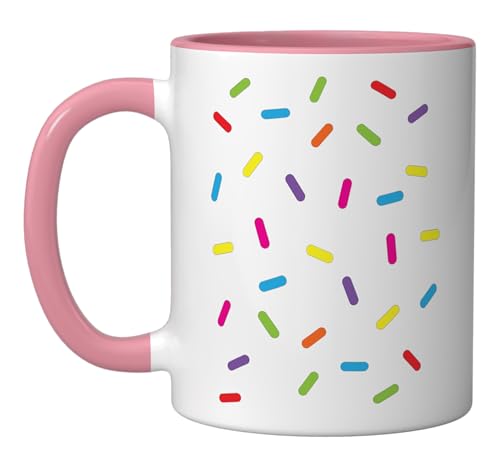 Ice cream Sprinkles Shirt Halloween Costume Easy Ceramic Mug, Pink/White - color: Pink/White