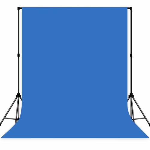 Photo Backdrop Blue Background Fabric Professional Photography 5x7ft Seamless Design Eliminates Wrinkles Ocean Theme Event Bachelor Party Decoration - color: Blue, size: 5x7ft