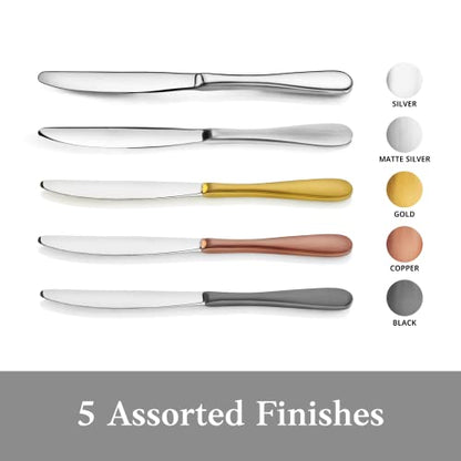 Artaste 18/10 Stainless Steel Flatware 36-Piece Set, Rain 1029130, Matte Finish Handle - color: Matte Silver