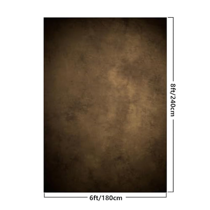 6x8ft Vinyl Texture Abstract Background Character Photo Backdrop Professional Portrait Photography Studio Booth Props (Dark Brown) - color: E01, size: 6x8ft
