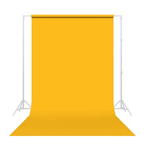 Savage Seamless Paper Photography Backdrop - Color #71 Deep Yellow, Size 86 Inches Wide x 36 Feet Long, Backdrop for YouTube Videos, Streaming, Interviews and Portraits - Made in USA - size: 86 in x 36 ft
